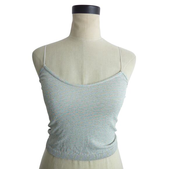 NWOT Free People Seamless Sparkle Skinny Strap Brami M/L Pink - Picture 1 of 6